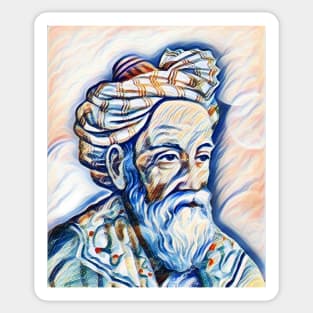 Omar Khayyam Portrait | Omar Khayyam Artwork Sticker